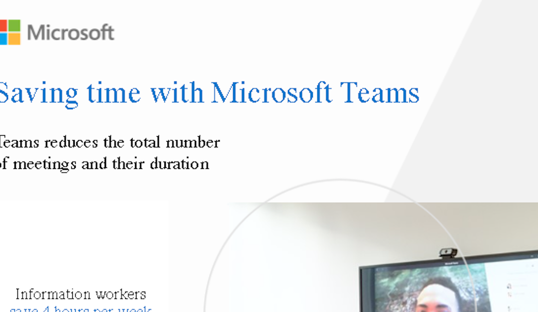 Saving time with Microsoft Teams