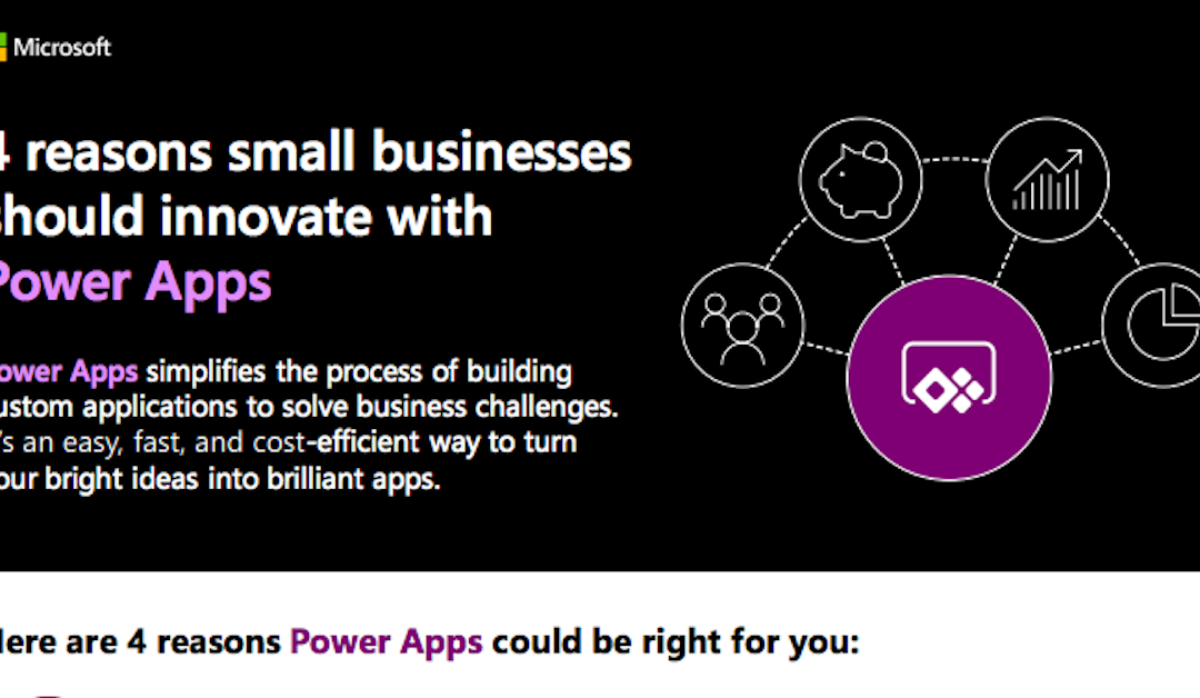 4 reasons small businesses should innovate with Power Apps