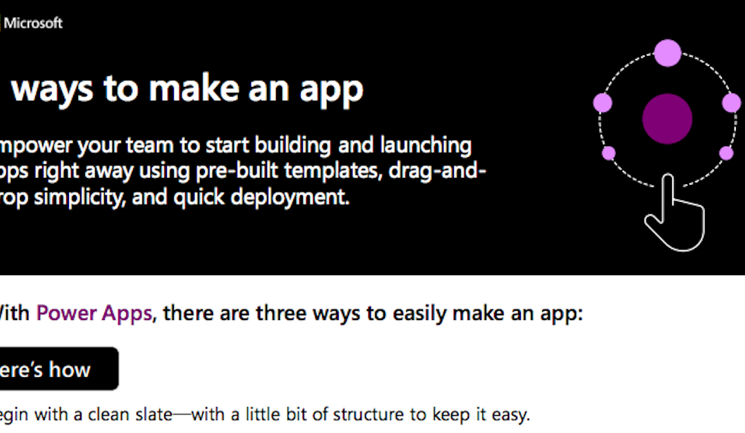 Three ways to make an app