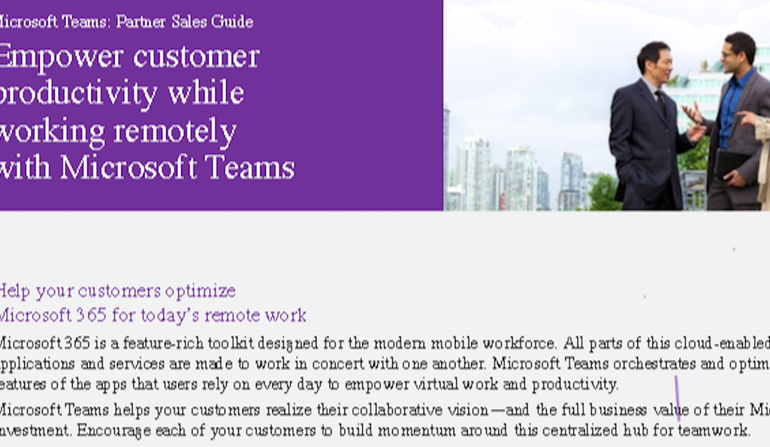 Microsoft Teams: partner sales guide