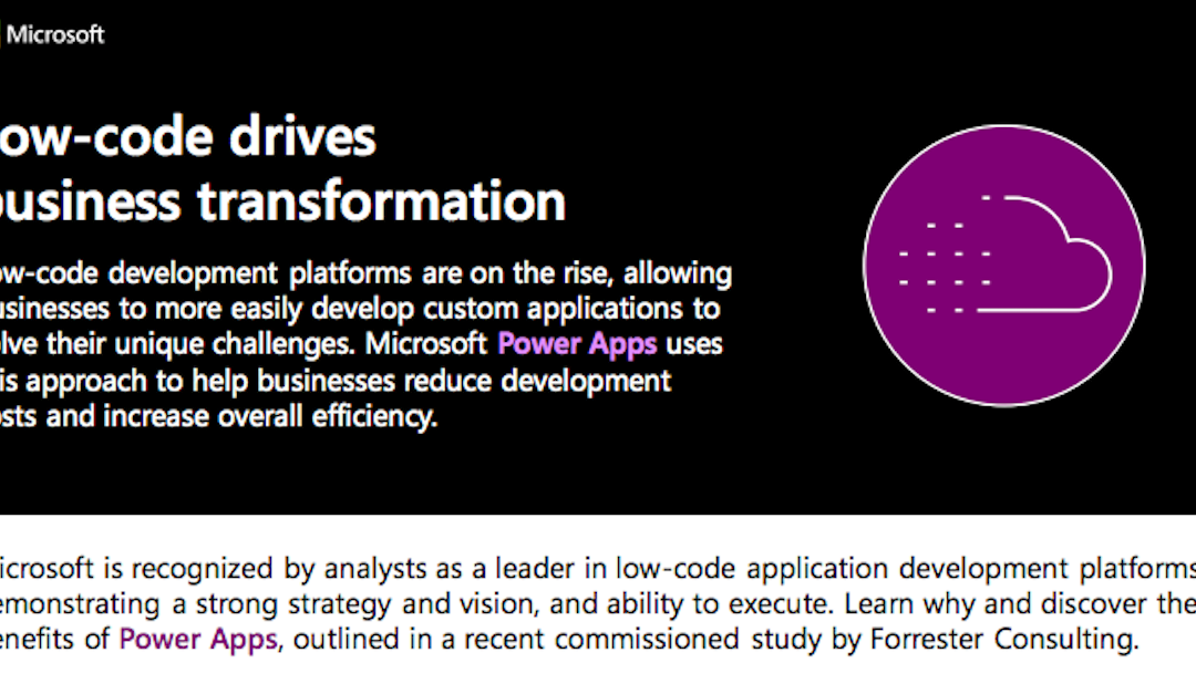 Low-code drives business transformation