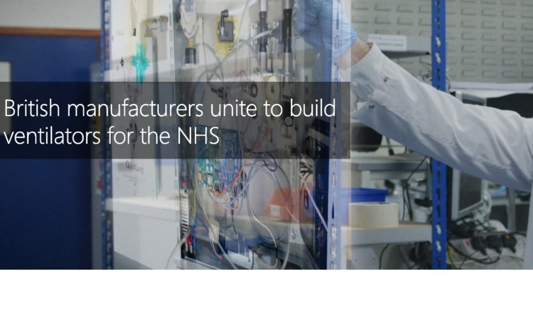 British manufacturers unite to build ventilators for the NHS