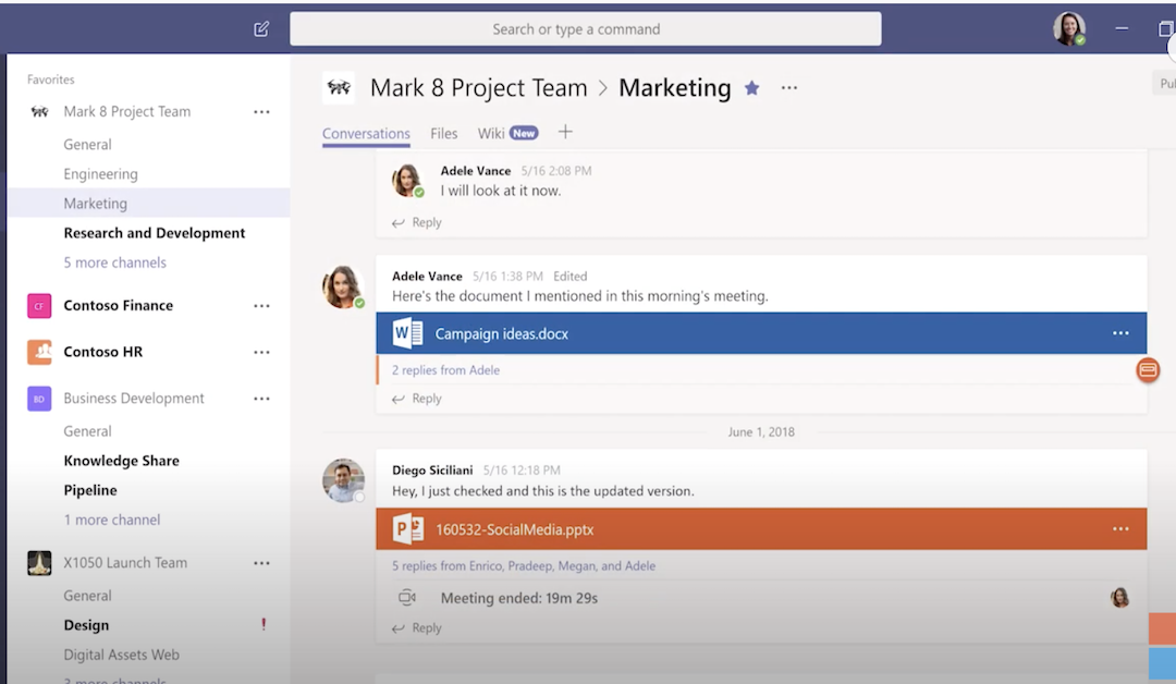 Create instant remote work meetings with Microsoft Teams