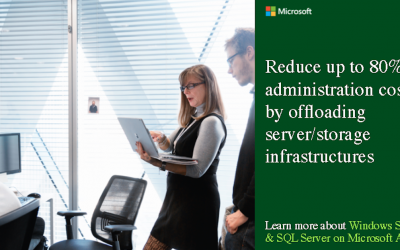 Reduce up to 80% in administration costs by offloading server/storage infrastructures