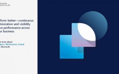 Perform better—continuous optimization and visibility drive performance